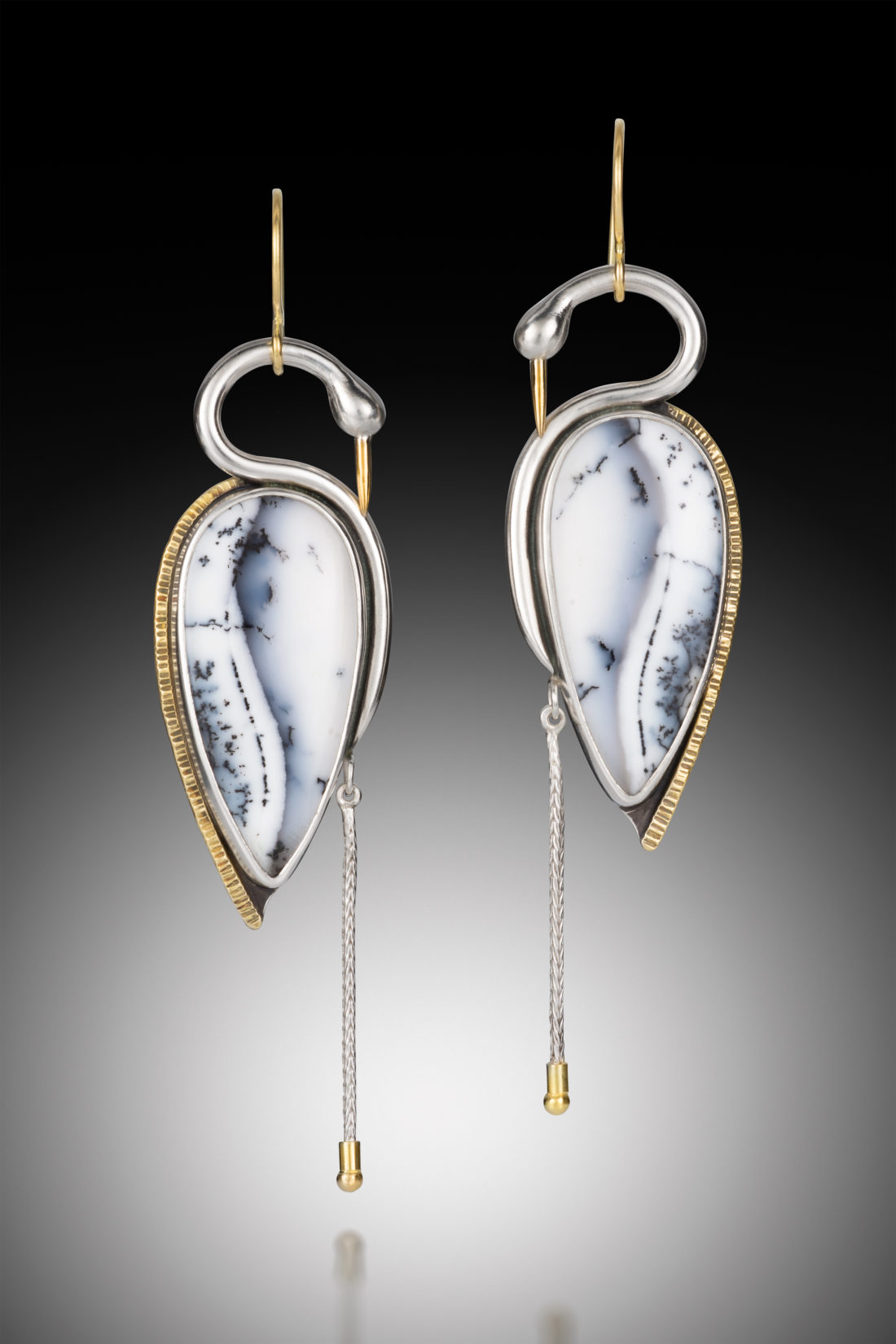 NISA Jewelry Snow Heron Earrings