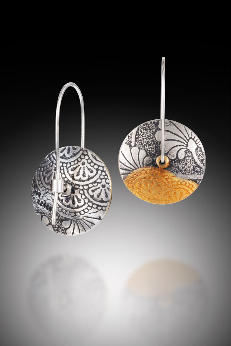 NISA Jewelry Collage Lentil Earrings, detail