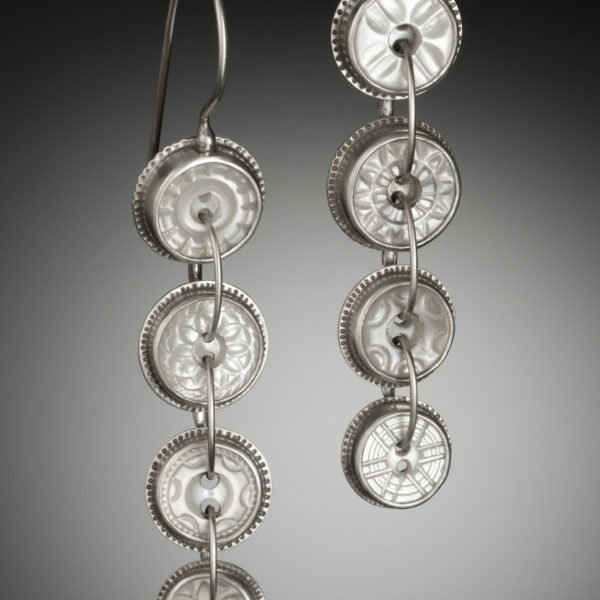 NISA Jewelry Diminutive Antique Button earrings