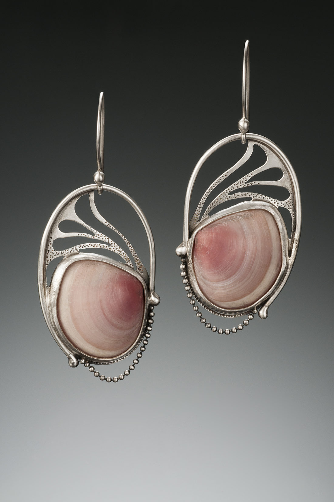NISA Jewelry Pink Shell Earrings