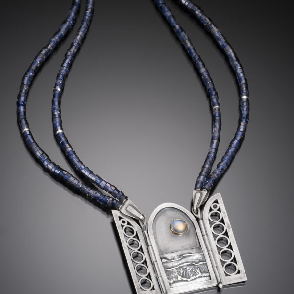 NISA Jewelry Moonlit Ocean Necklace, open